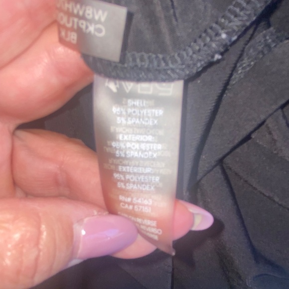 Calvin Klein size 0X black blouse top - Picture 6 of 12